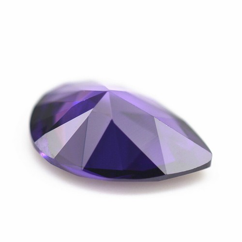 Piedra preciosa suelta de corte facetado de pera púrpura 7x9 mm 2,80 quilates AAAAA VVS zafiro púrpura - Imagen 3 de 3