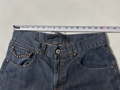 LEVEL7 新品　M-Regular Level 7 Mens 36x32 Actual 33x30 Relaxed Straight Blue Denim Spikes