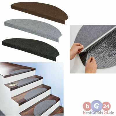 Stufenmatten 15er Set   rutschfeste Treppenmatten 65x26 cm für mehr Sicherheit