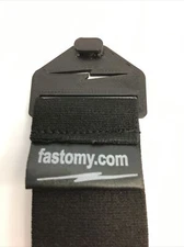 Fastomy non-slip XXLARGE Black Ostomy Belt FITS 50"-60" for Convatec & Hollister
