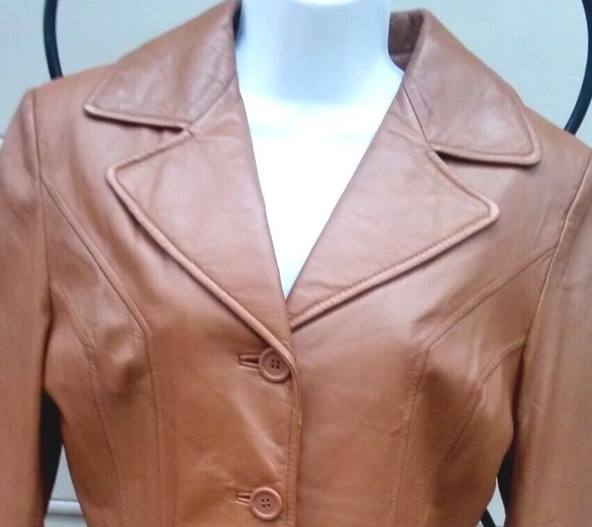 VTG Wilson’s Leather Pelle studio Jacket Blazer W… - image 3