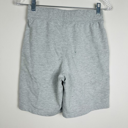 Champion Boys French Terry Logo Shorts Gray Size Large Elastic Waist Pockets - Picture 2 of 5