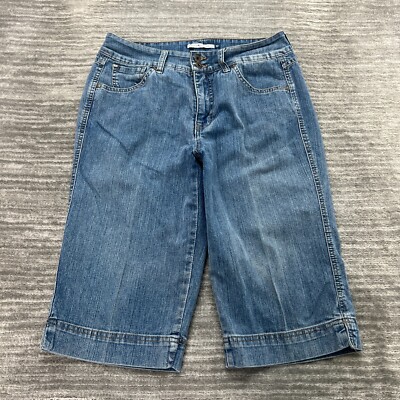 Bandolino Blu Jeans Sz 10 Womens Selene Straight Mid Rise Medium Wash Blue Denim