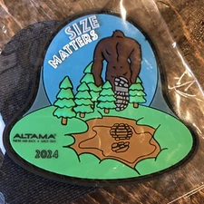 Altima Size Matters Big Foot PVC Hook & Loop 3” Inches Patch Shot Show 2024 New