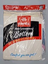 NEW/SEALED VINTAGE 1997 HANES MEN  S THERMAL BOTTOM XL 42-44 