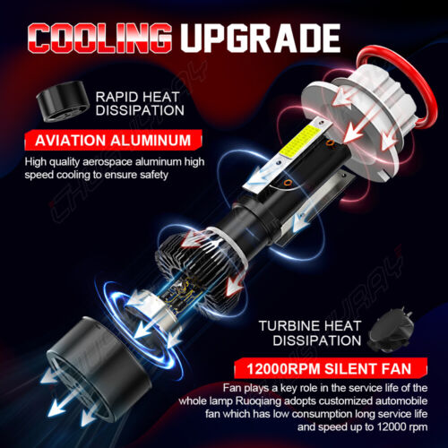 For Mazda B2300 B3000 B4000 1994-2008 2X LED Headlight High/Low Beam Bulbs 6000K - Picture 4 of 12
