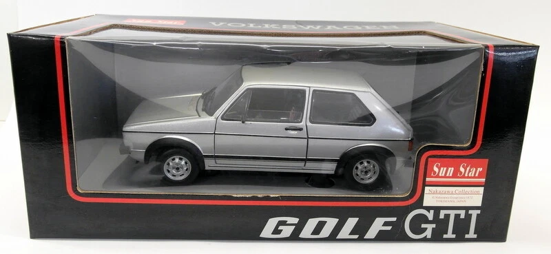 Sunstar escala 1/18 Diecast - 1091 Volkswagen Golf GTI Mk1 plateado Foto 4 de 4