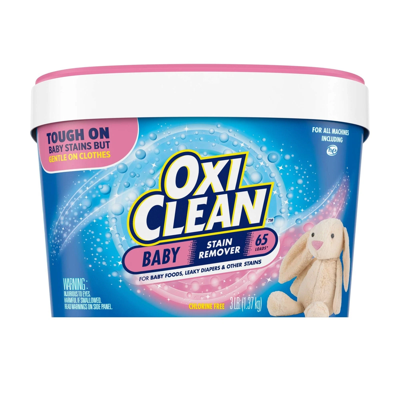 OxiClean Baby Stain Soaker Powder 48 oz Perfume Dye Free Stain Remover