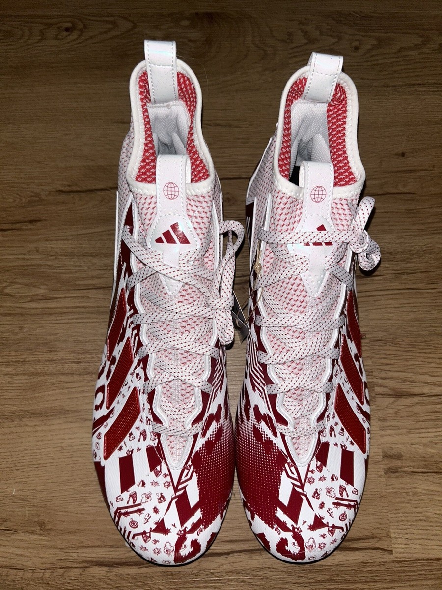 ADIDAS MENS FREAK 23 7v7 SMU FOOTBALL CLEATS SIZE 14 WHITE  display picture 1