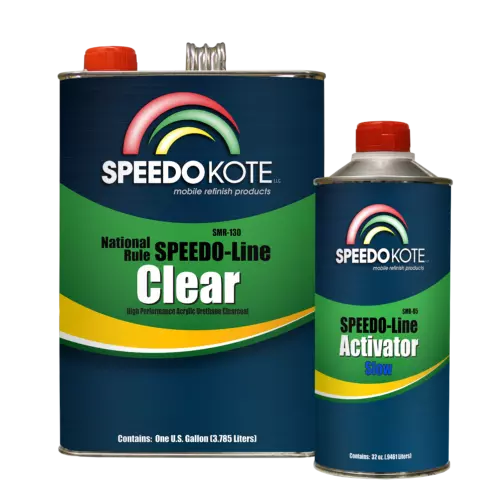Automotive Clear Coat Fast Dry 2K Urethane, 4:1 Gallon Clearcoat Kit w/Slow Act.