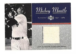 mickey mantle jersey card