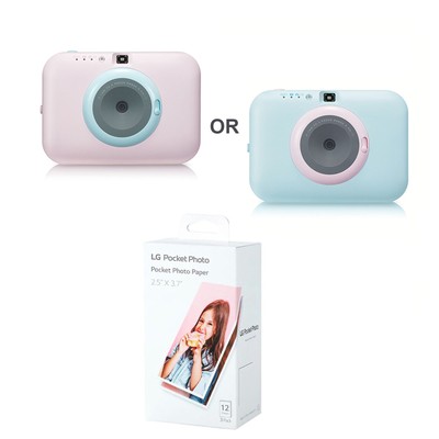 LG PC389 Pocket Photo Snap Instant Camera Photo Paper 108 Sheets