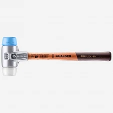 Halder Simplex Mallet with Soft Blue Rubber/Superplastic Inserts and Lightweight