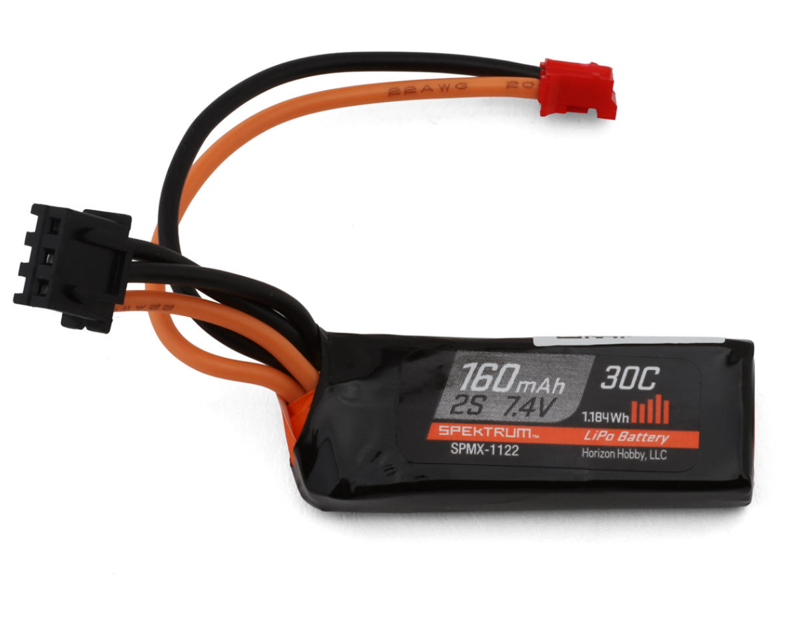 BATTERY SAG SIMULATOR 電圧降下シミュレーションペダル Spektrum RC Axial® SCX30 2S 30C LiPo Battery Pack 7.4V/160mAh w