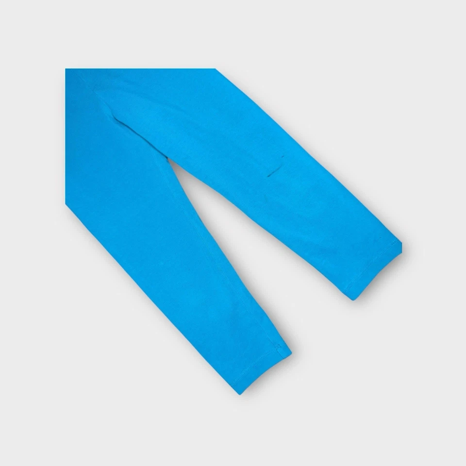 Tea Collection Enamel Blue Solid Cropped Leggings - Image 2 of 4