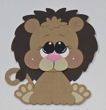 Baby Lion. Scrapbook, Card making Paper Piecing
