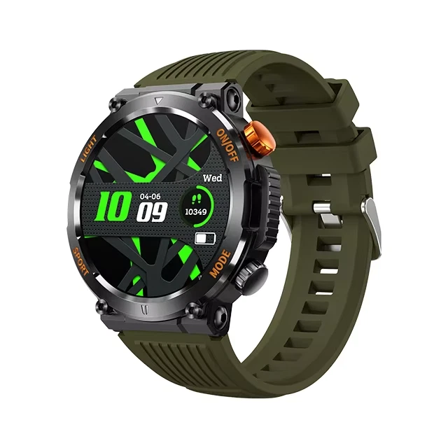 Neuclo Ophelia Smartwatch– Tough, Stylish, 1.46” HD,Long Battery Life, Green
