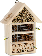 Hotel per Insetti, Casa per Api E Coccinelle, Legno D'Abete, Bambù, Pigne, Giard