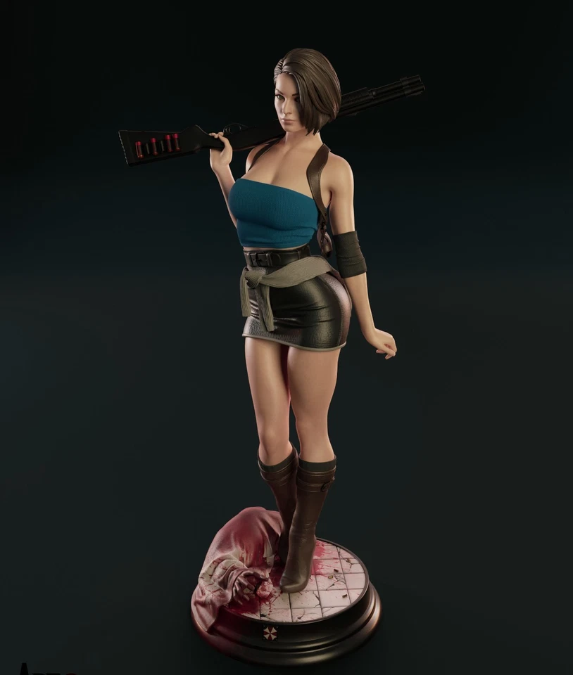 Figura pintada a mano escala 1/6 de Jill Valentine - Figura de acción coleccionable hecha a mano Foto 4 de 4
