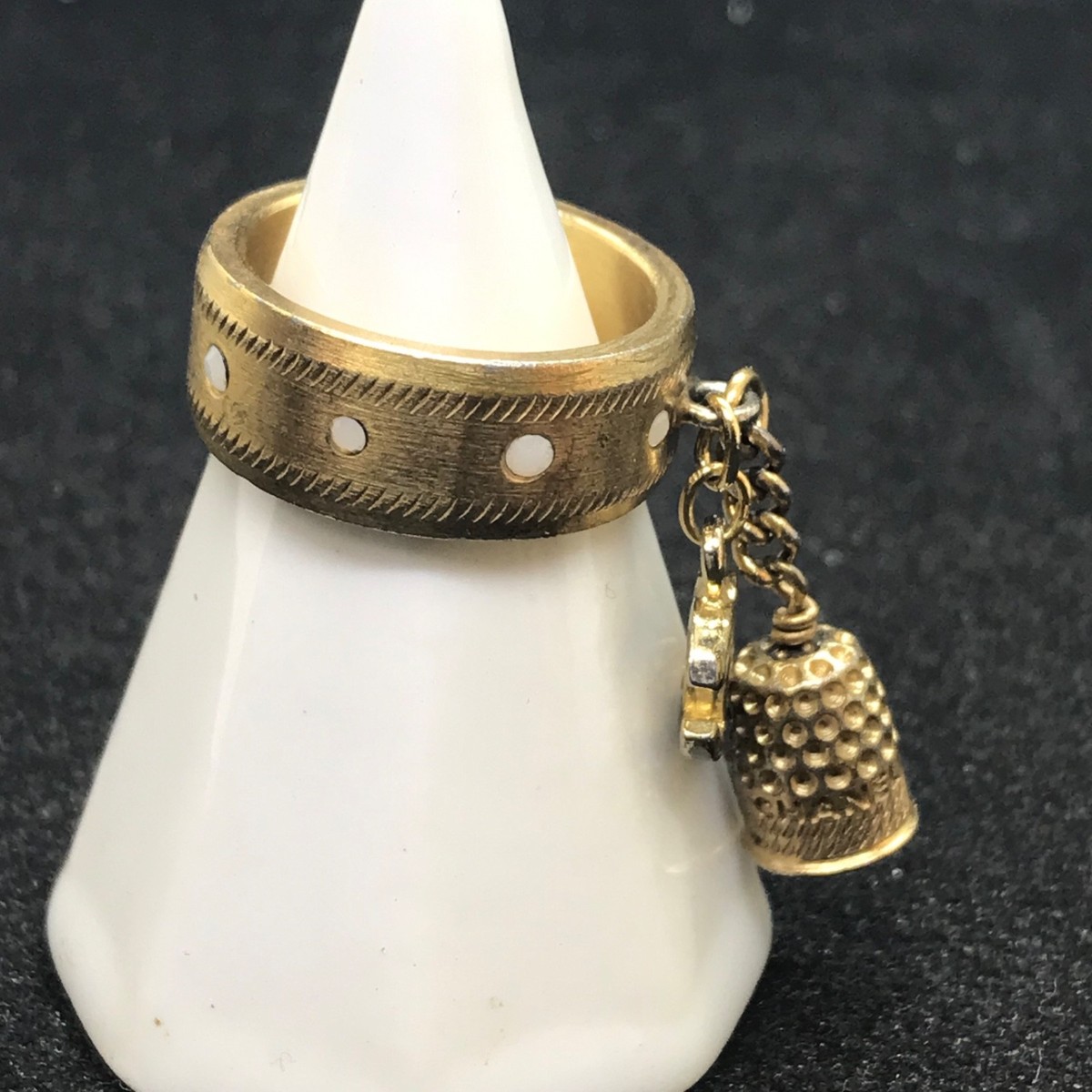Rare Chanel Bell Motif & CoCo Metal Ring, Gold, US 6.5 | eBay