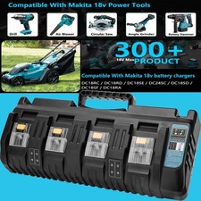 DC18SF 18V LXT Li Ion 4-Port Battery Charger Replace for Makita 18 Volt Battery
