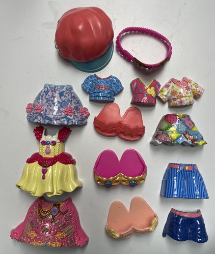 Fisher Price Snap N Style Lot Of 14 Clothes Wardrobe Shoes Accessories Bundle