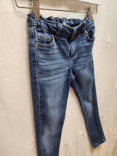 WONDER NATION SIZE 7 GIRLS BLUE JEANS SUPER SKINNY ADJUSTABLE WAIST ESSENTIAL - Picture 2 of 15