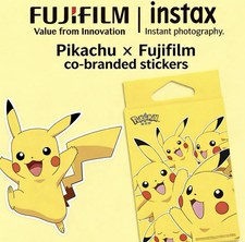 Fujifilm Instax x Pokémon Pikachu Photo Frame Stickers – 10pcs for Mini Film