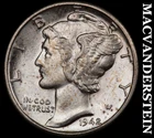 1942-D Mercury Dime- Full Split Bands Choice Gem Brilliant Uncirculated #i8233