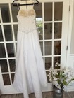 Milano White Bling Y2K Vintage Wedding Dress Size 8 — photo 6
