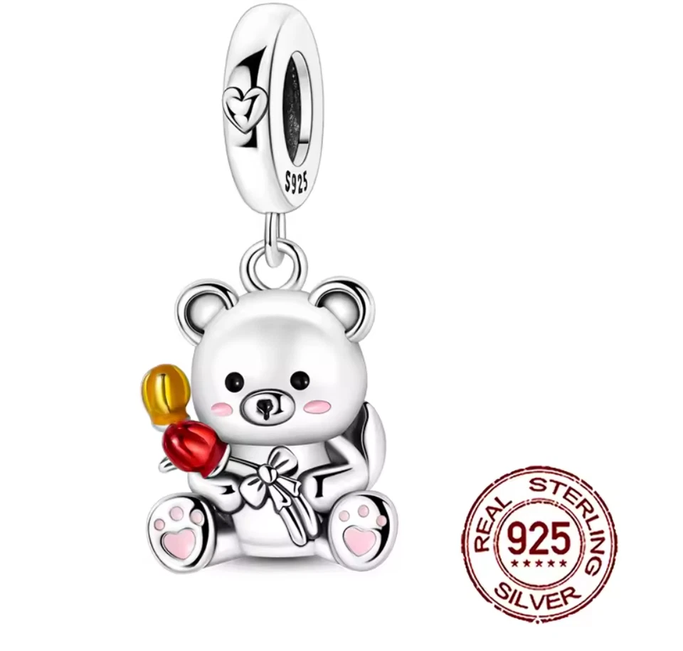 💕 Charms Silber 925 Anhänger Damen Armband Bettlerarmband Urlaub Meer Ozean - Bild 3 von 4