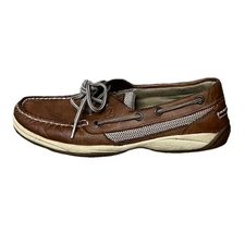 Sperry Top-Sider Intrepid 9774811 Women’s Boat Shoes 6.5M Tan Brown Leather