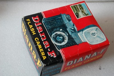 Vintage 120er Rollfilm-Kamera DIANA-F Flash Camera Nr. 162 in OVP Sammlerstück