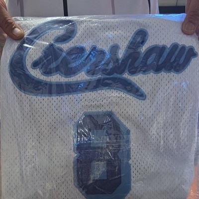 Headgear Classics Kobe Bryant Crenshaw Mesh Basketball Jersey XL White Blue