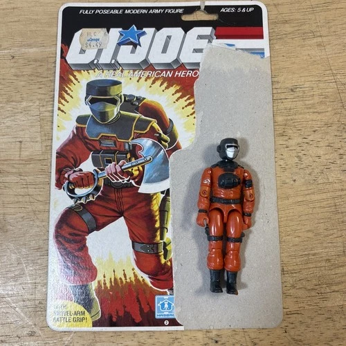 Vintage GI Joe Figure 1985 Barbecue W/ Uncut File Card