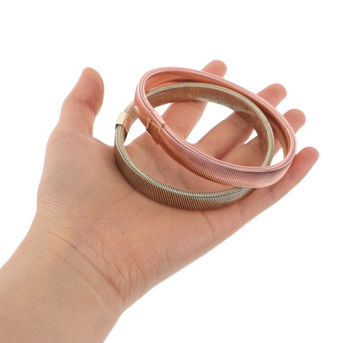 2 Piezas Camisa Manga Anillo Hombre Mujer Elástico Ajustable Brazaletes para Hombre - Imagen 8 de 12