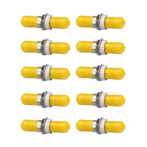 10 Pack Fiber Optic Adaptor ST to ST Singlemode Single Cable Connector Coupler B - Afbeelding 4 van 6