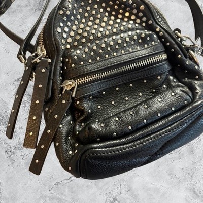 Marc by Marc Jacobs Studded Mini Backpack Black Pebbled Leather