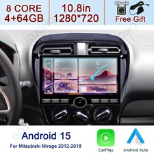 10.8 Car Radio Stereo For Mitsubishi Mirage 2012-2018 Carplay Gps Navi Camera