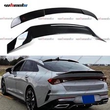 For 2021-2024 Kia K5 Gloss Black Duckbill Trunk Wing & Rear Window Roof Spoiler