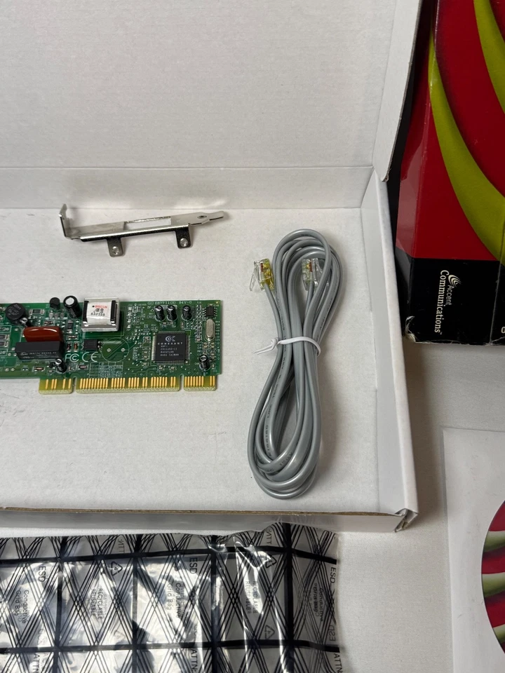 Accent Communications PCI V.92 Internal 56k Modem MD1-1001-4101 new - Image 3 of 4
