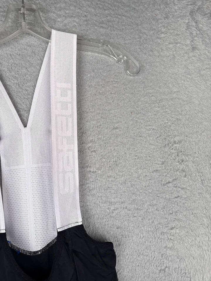 Culotte con tirantes de ciclismo Safetti para hombre mediano negro VR7 gamuza acolchada Foundre Racing Foto 2 de 4