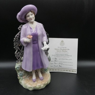 Royal Worcester Figur Queen Mother At Glamis Castle Top Zustand Ref w