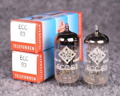 (2) Siemens (Telefunken Brand) 12AX7/ECC83 Tubes ~ MATCHED PAIR ~ Test As NOS!