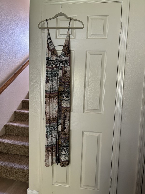 Free People Womens Wide Leg Jumper 4 Patchwork Small Cottagecore Romper