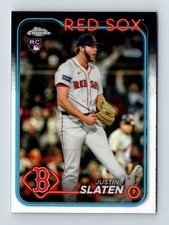 2024 Topps Chrome Update #USC46 Justin Slaten RC Refractor Boston Red Sox