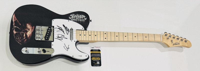 SLAUGHTER TO PREVAIL SIGNED CUSTOM GRIZZLY GUITAR ALEX TERRIBLE 4X JSA COA