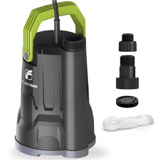3/4HP 3000GPH Submersible Sump Water Pump, Simple Manual Control for Swimming...