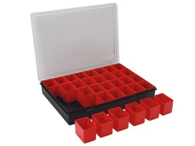 Tayg Boîte d’assortiment en plastique avec 32 bacs amovibles, couvercle - Photo 1/4
