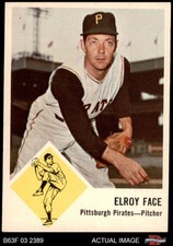 1963 Fleer #57 Roy Face Pirates 7.5 - NM+